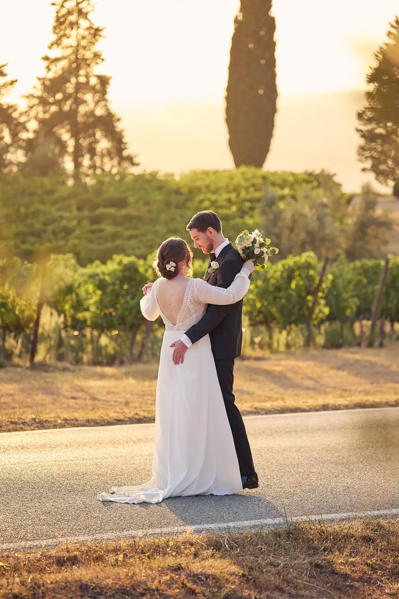 intimate vineyard elopement