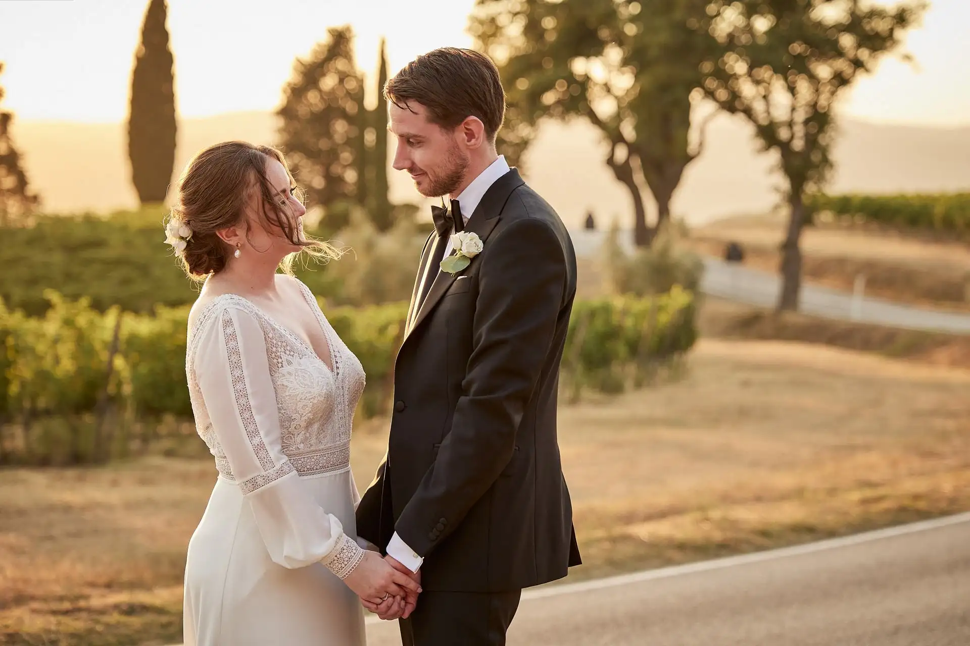 intimate vineyard elopement