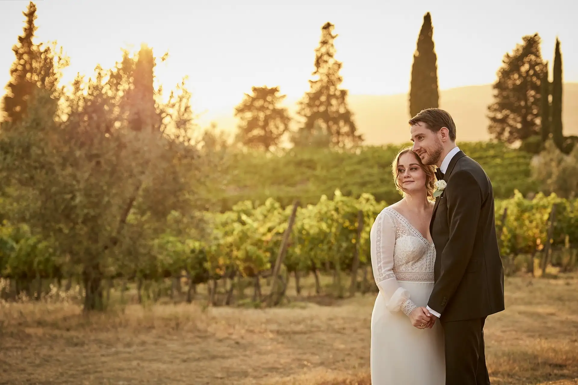 intimate vineyard elopement