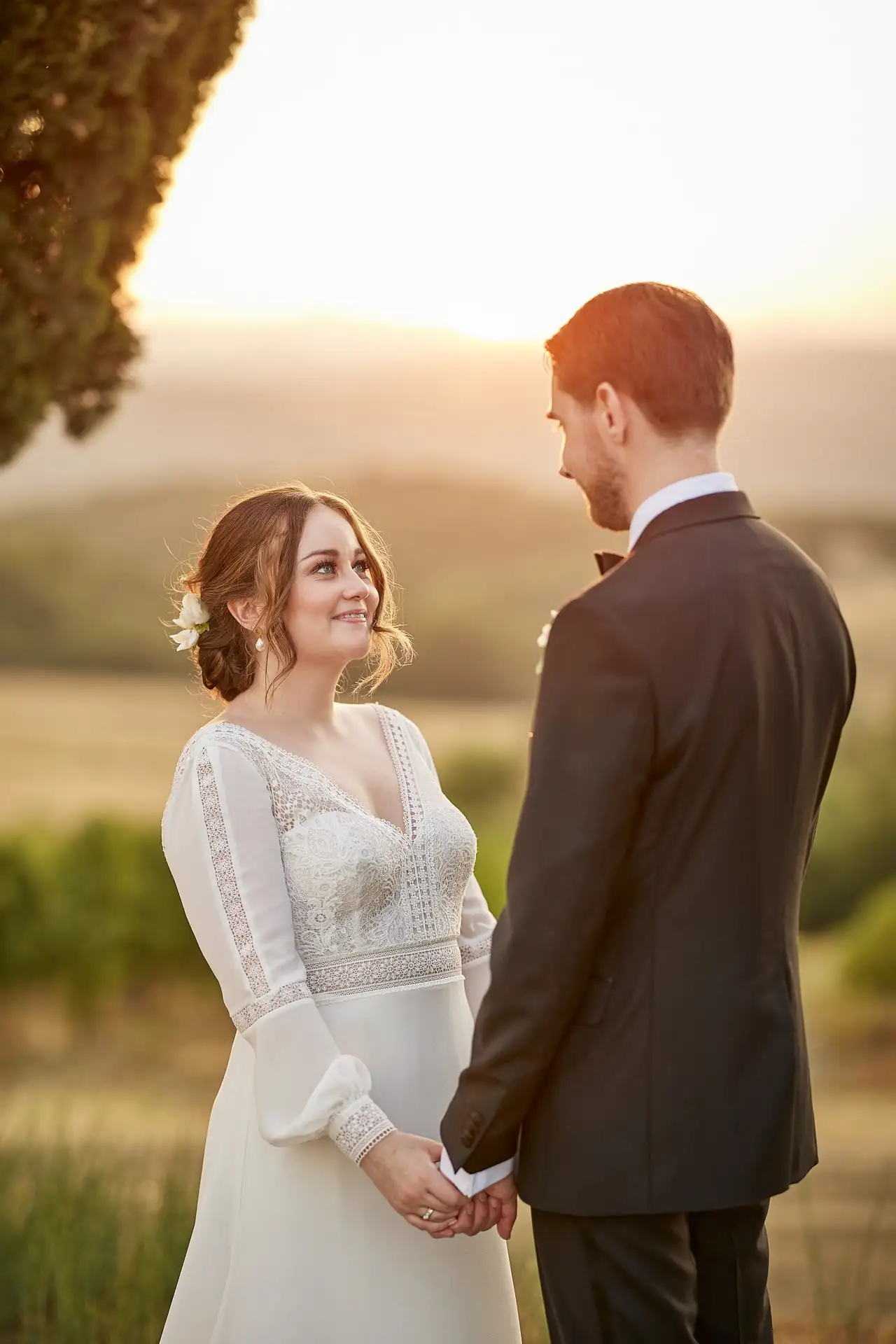 intimate vineyard elopement