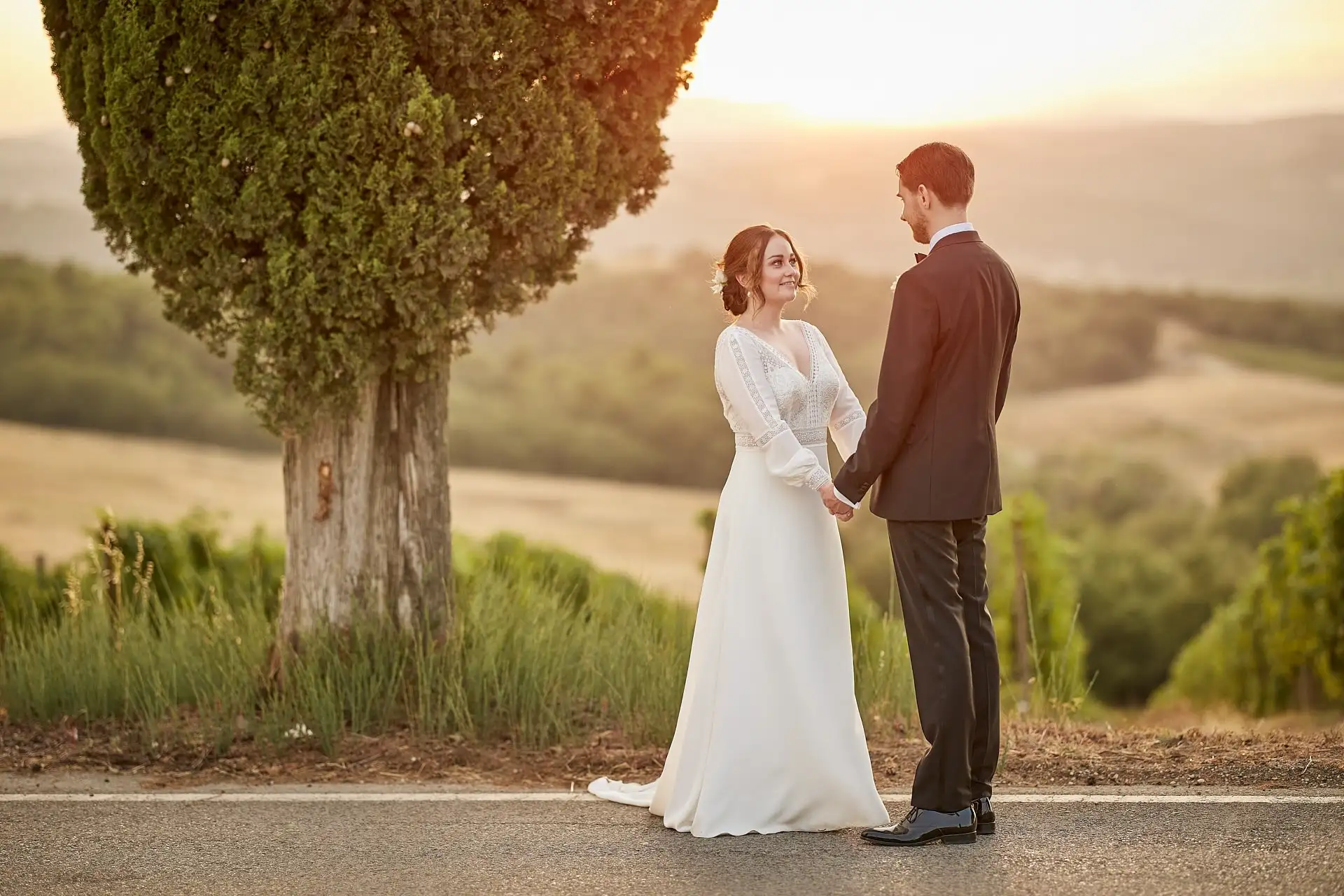 intimate vineyard elopement