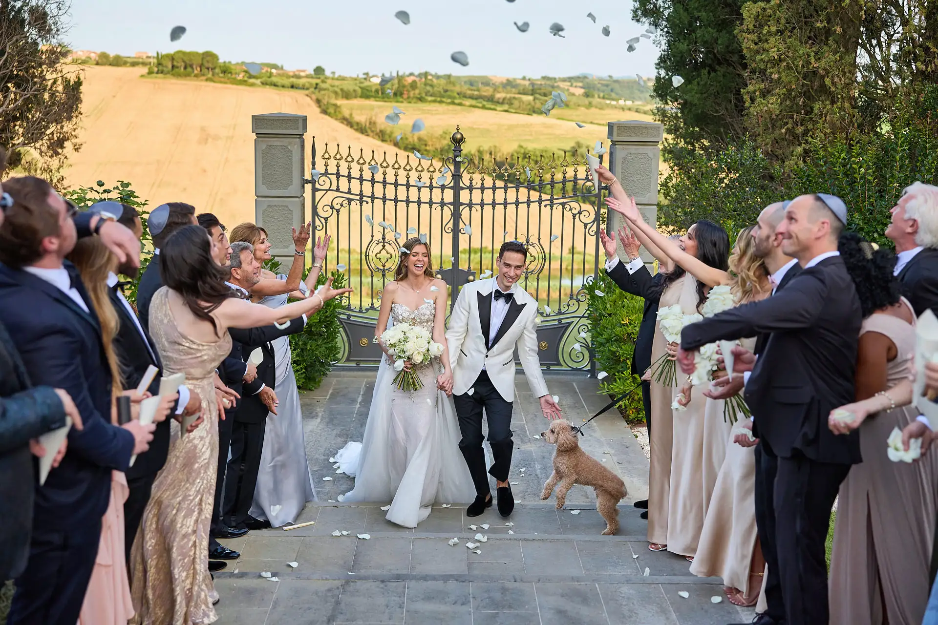 elegant jewish wedding in tuscany
