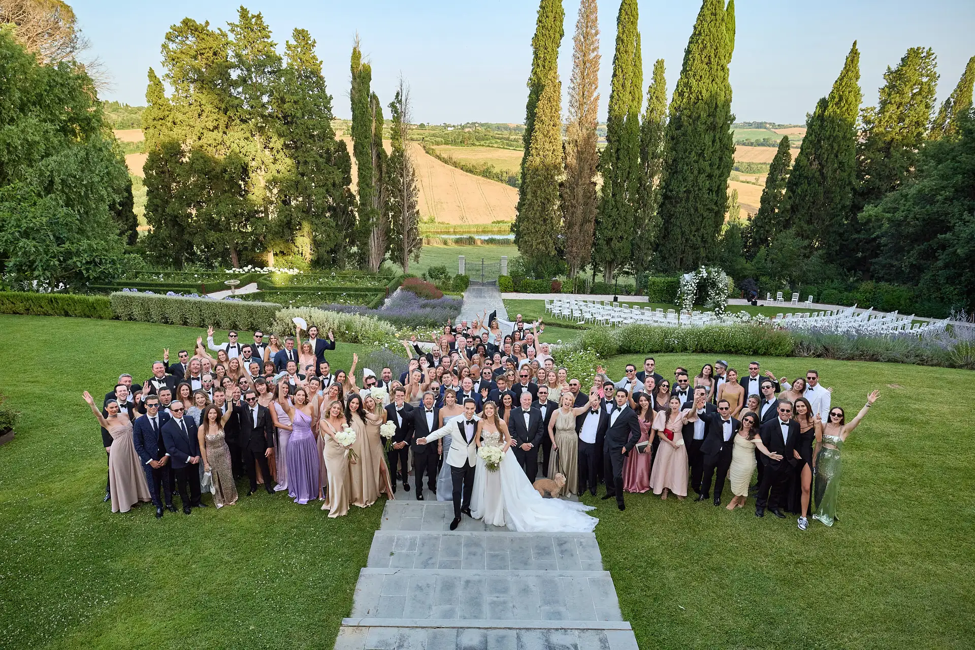 elegant jewish wedding in tuscany