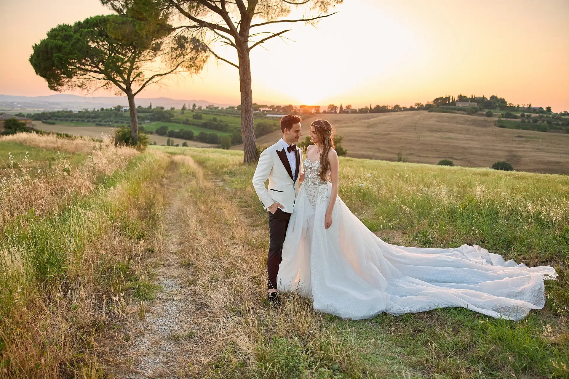 elegant jewish wedding in tuscany