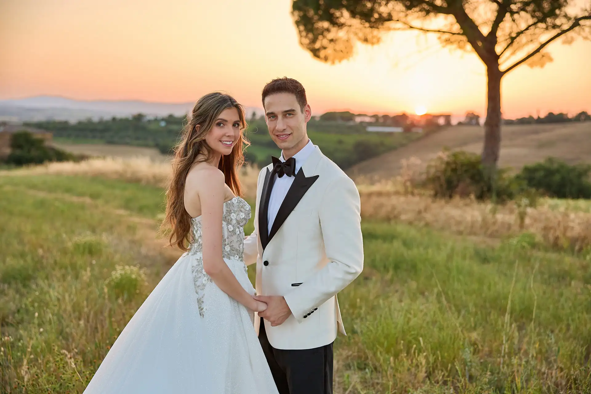 elegant jewish wedding in tuscany