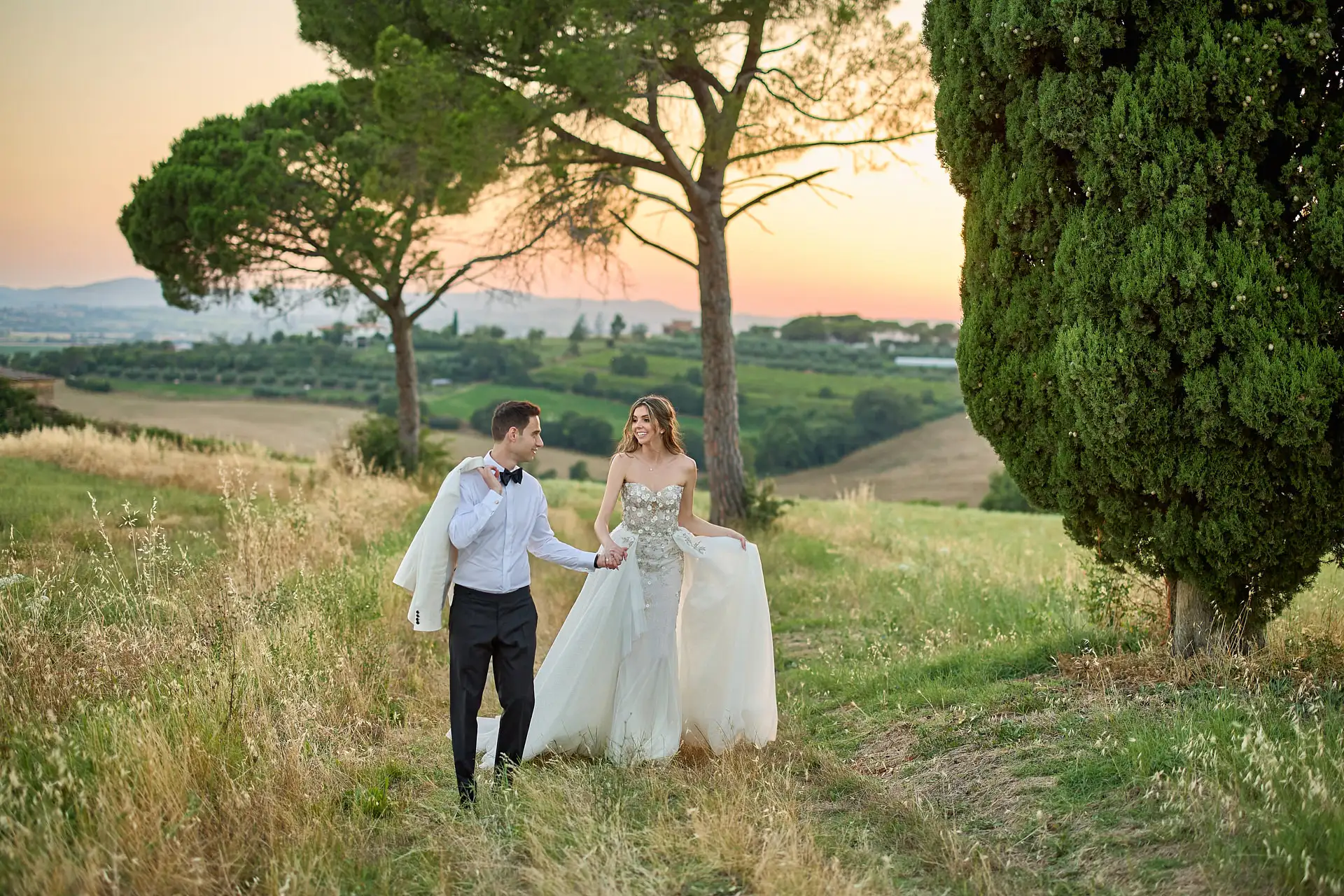 elegant jewish wedding in tuscany