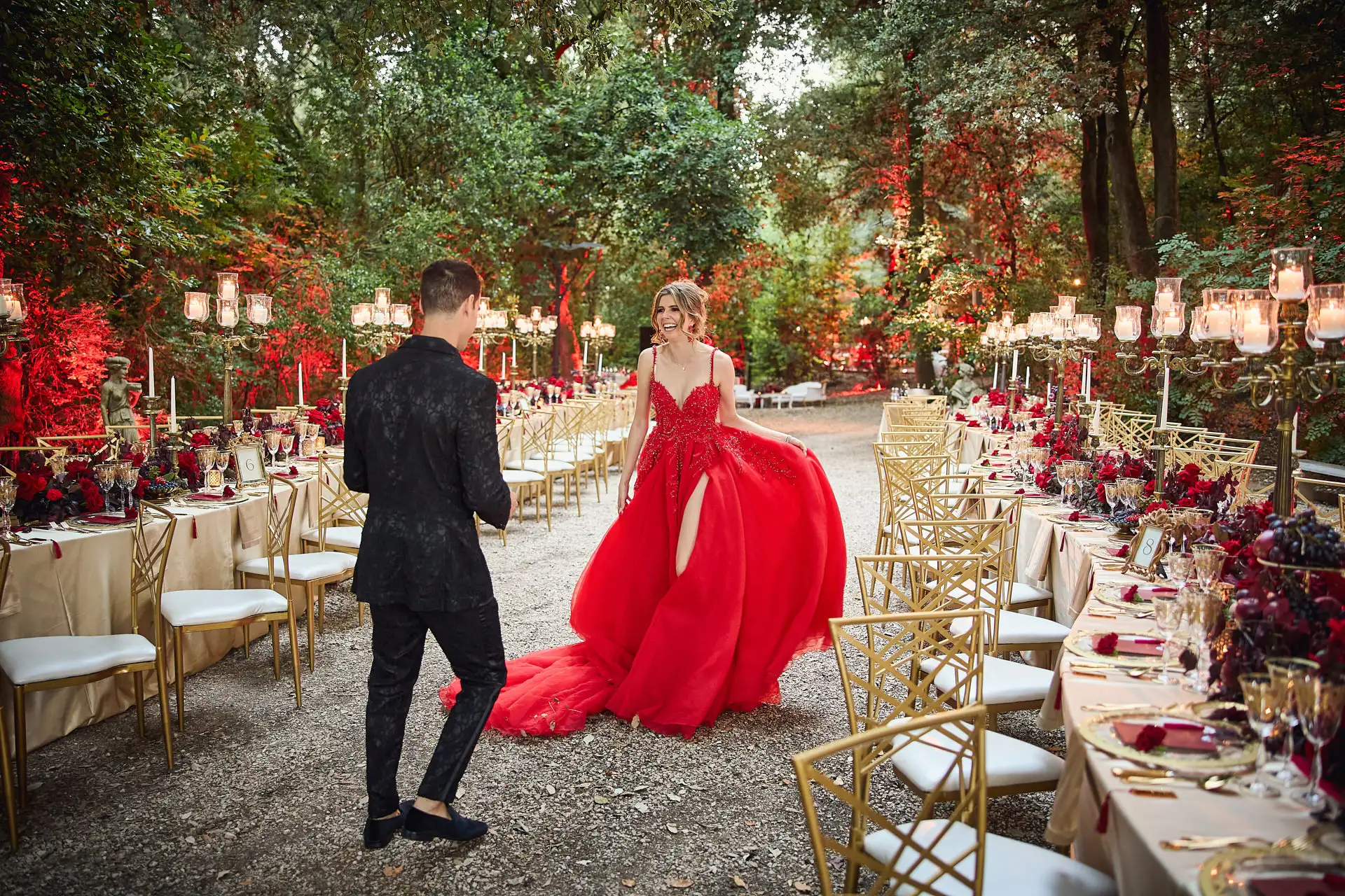 lavish welcome event villa valentini bonaparte