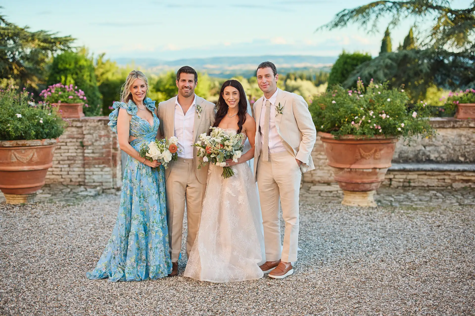 rustic wedding in tuscany