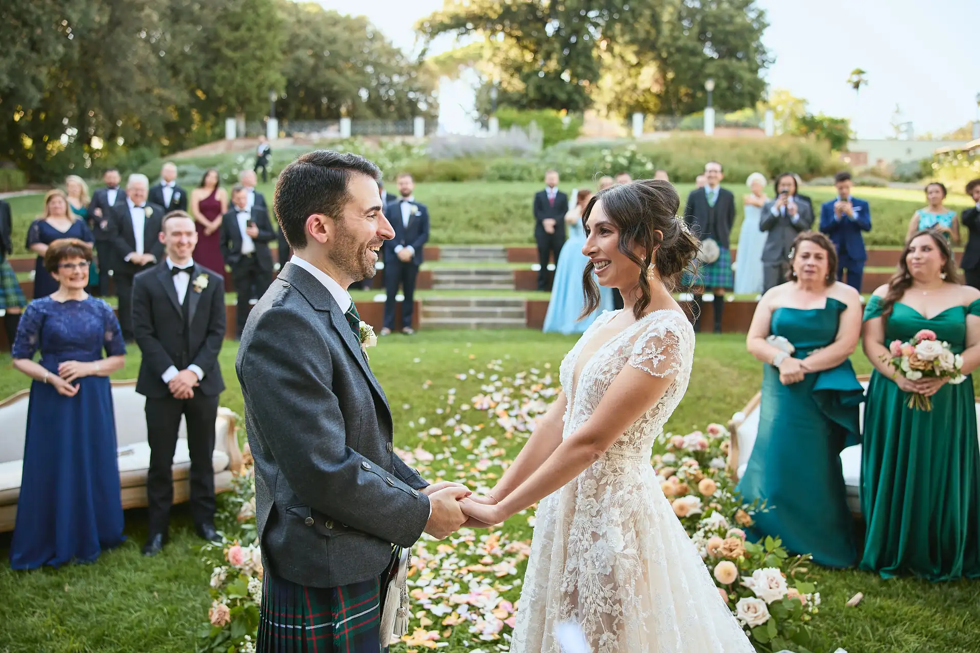 scottish italian fairytale wedding