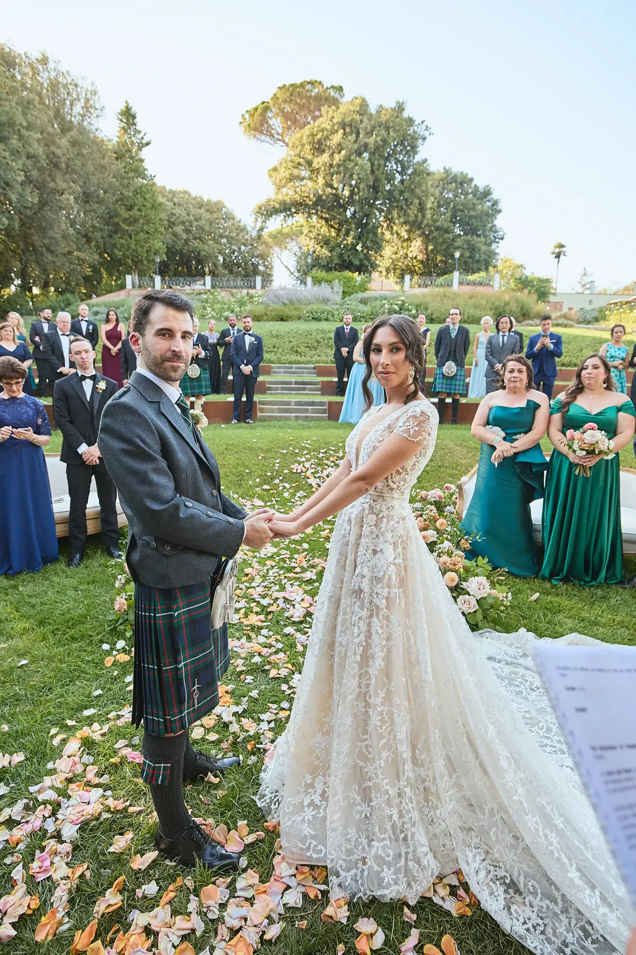 scottish italian fairytale wedding