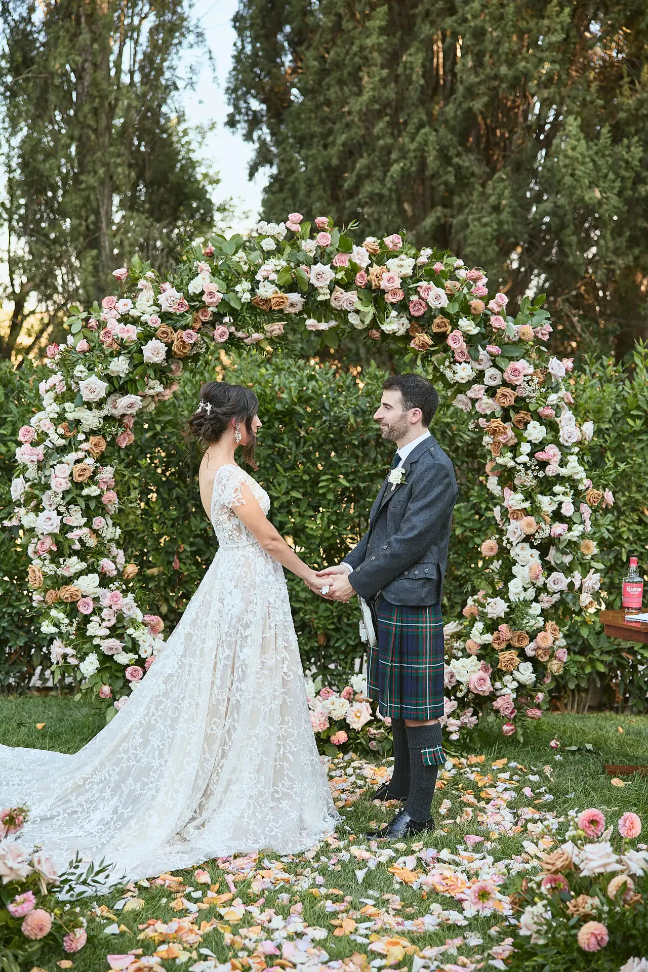 scottish italian fairytale wedding