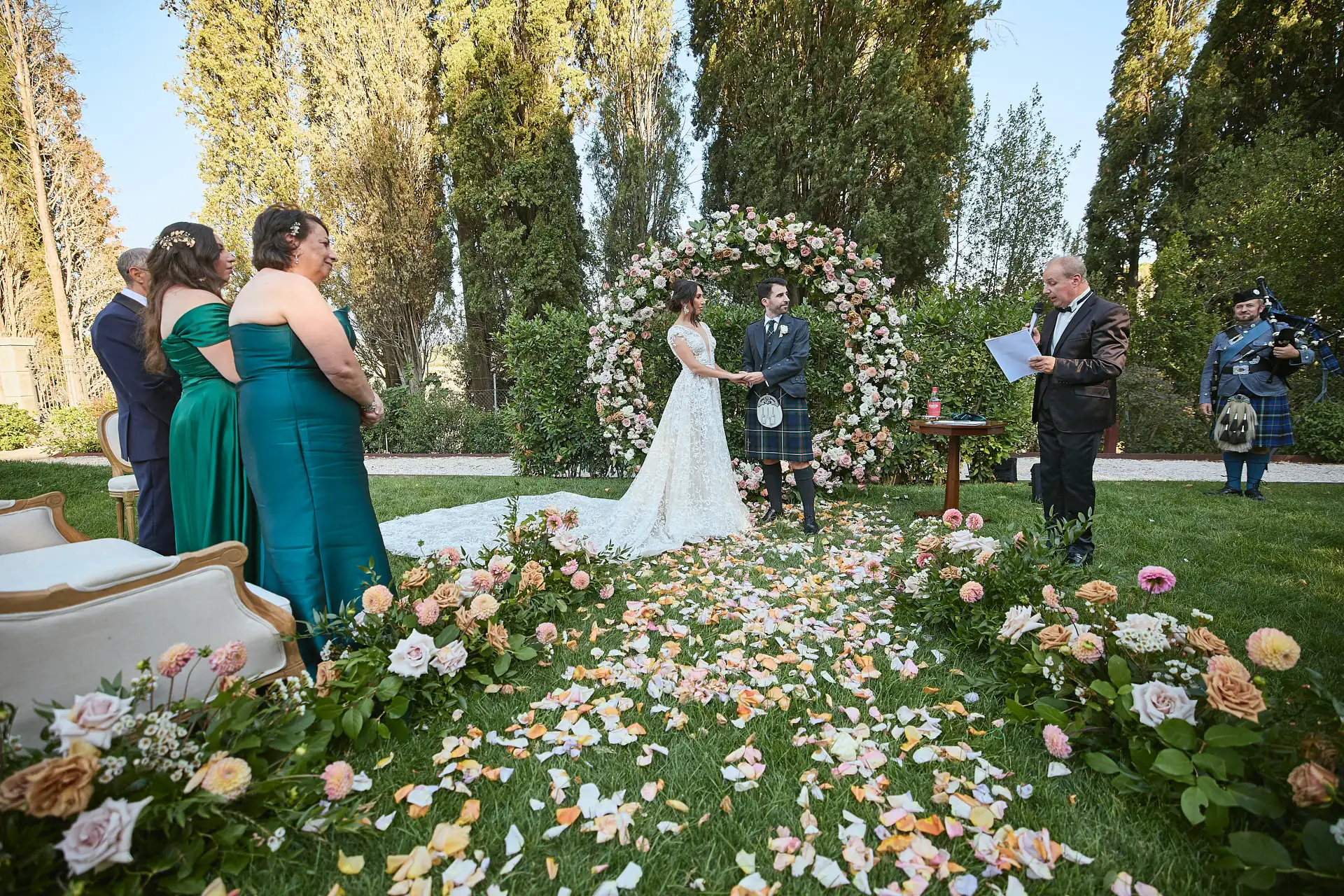 scottish italian fairytale wedding