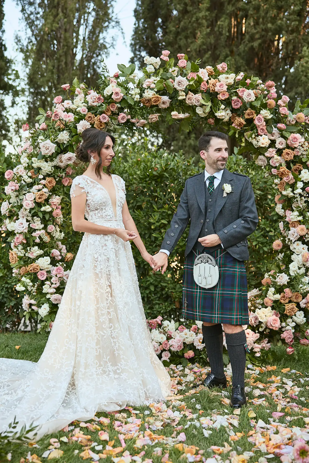 scottish italian fairytale wedding