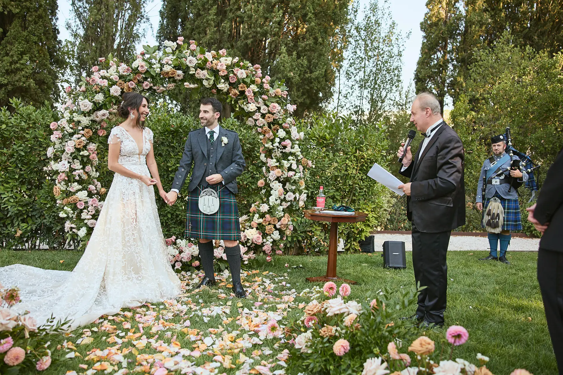 scottish italian fairytale wedding