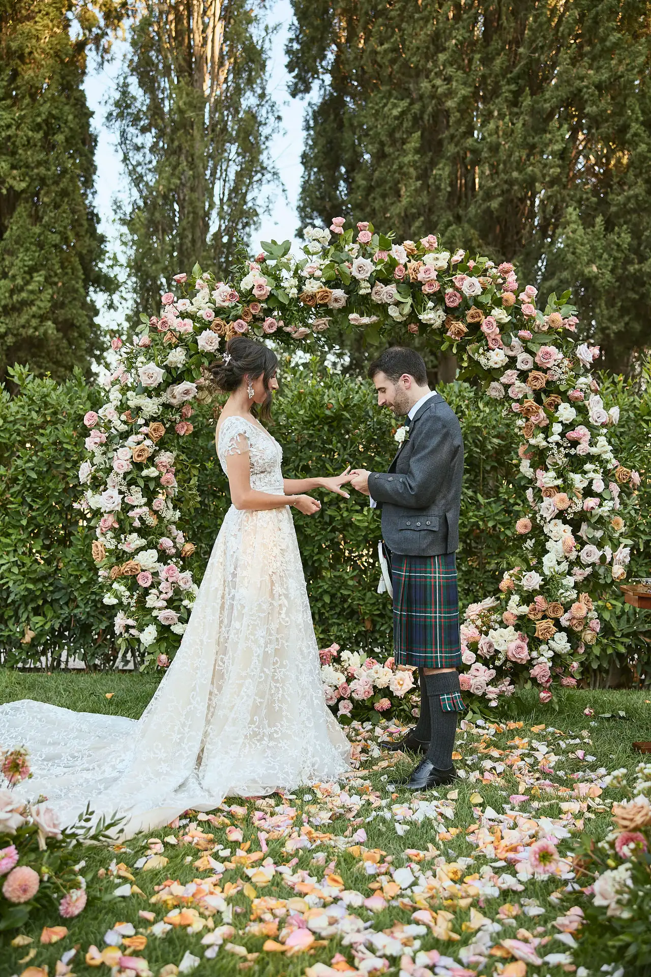 scottish italian fairytale wedding