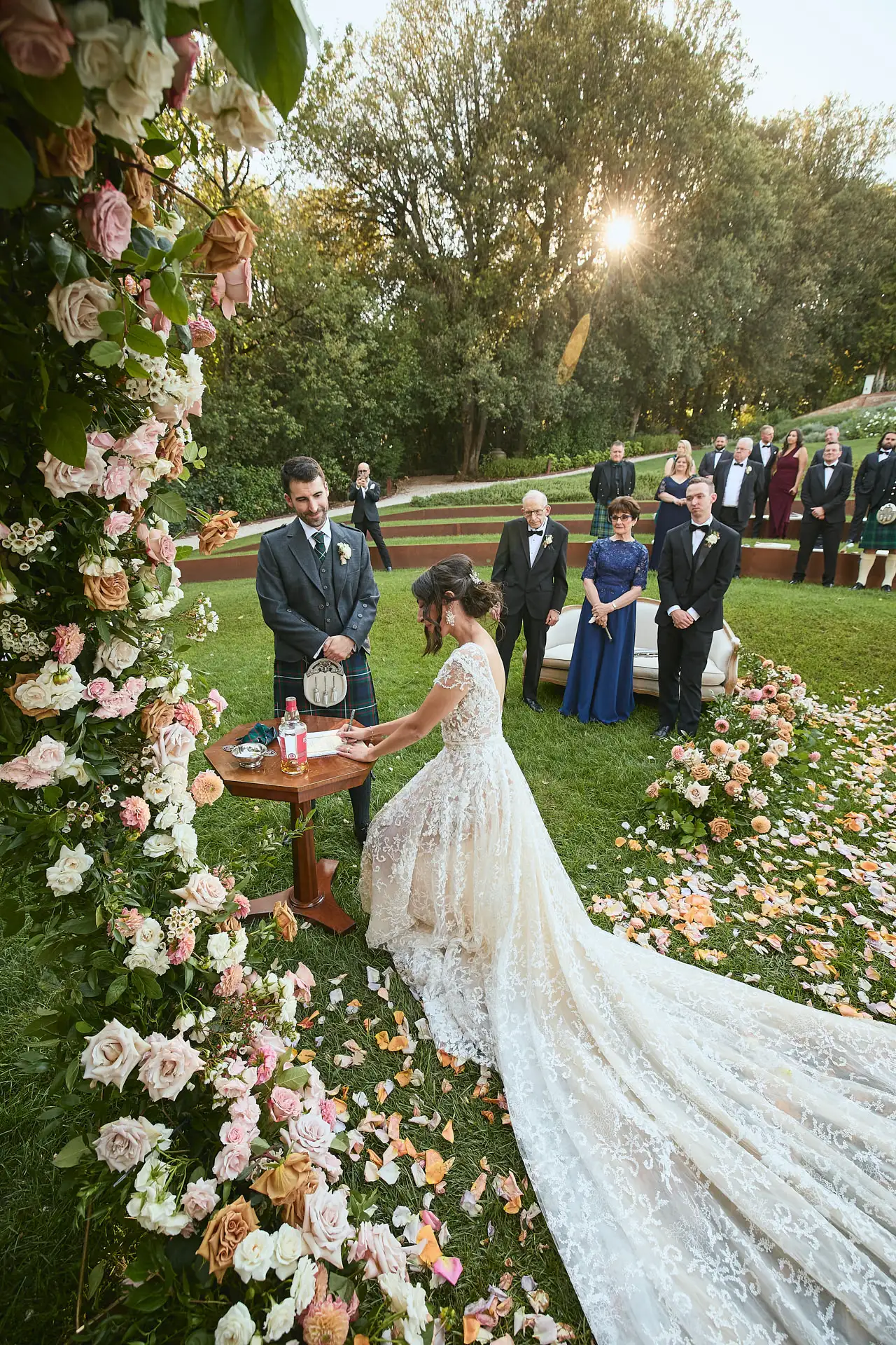 scottish italian fairytale wedding