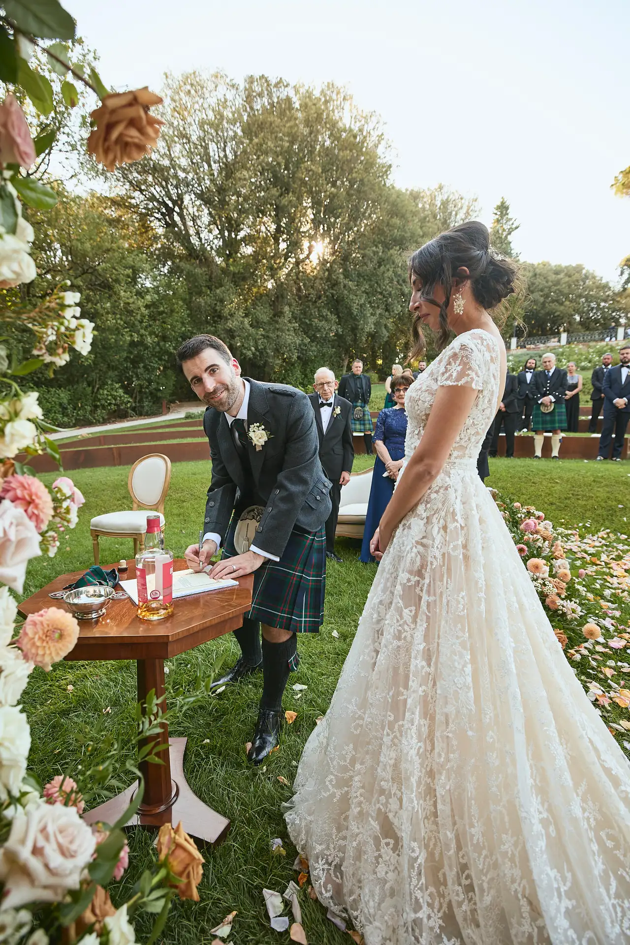 scottish italian fairytale wedding