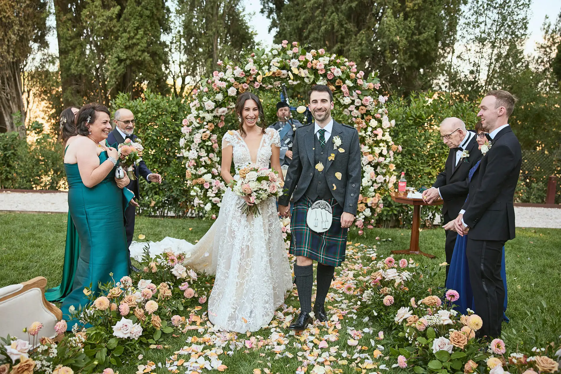 scottish italian fairytale wedding