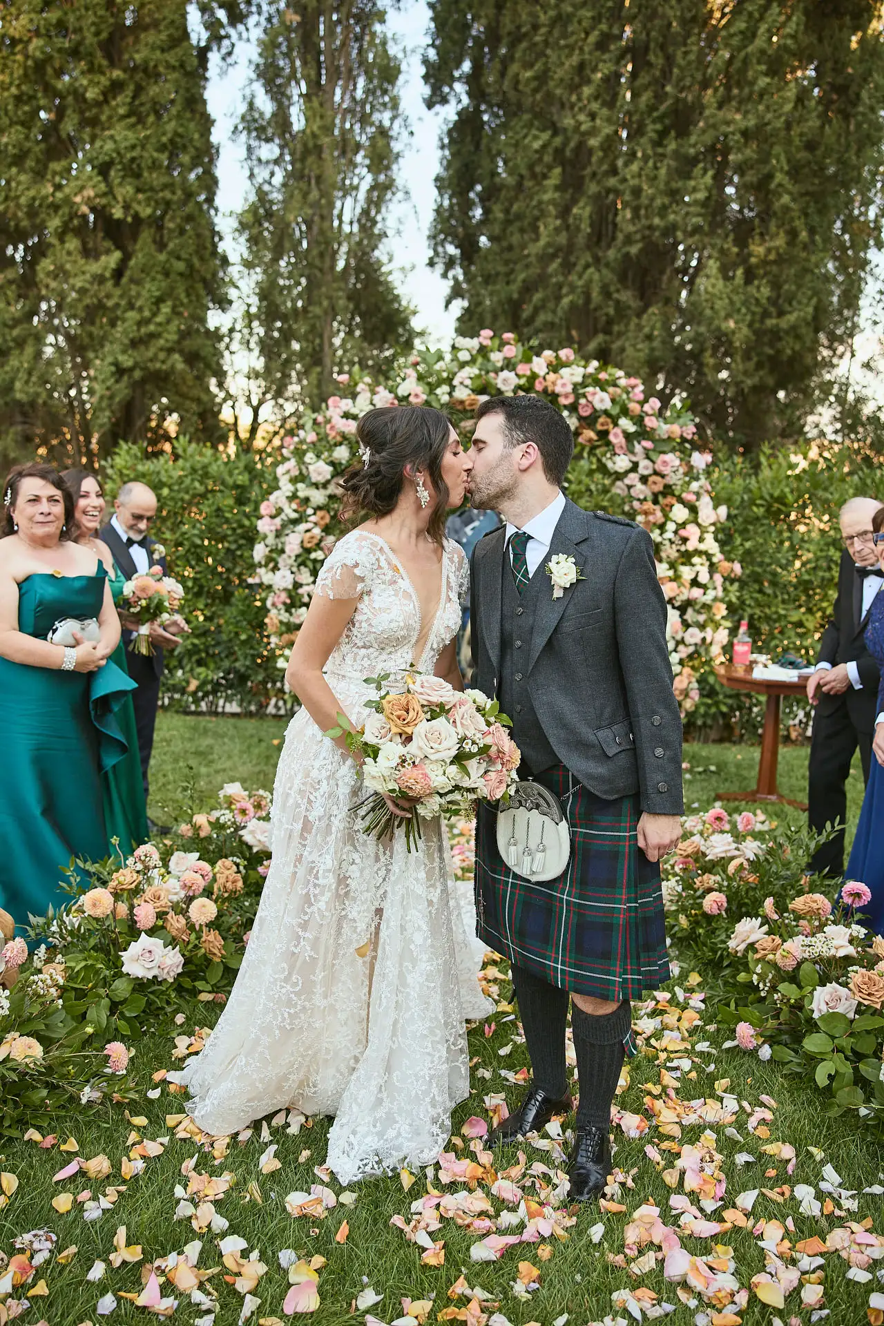 scottish italian fairytale wedding
