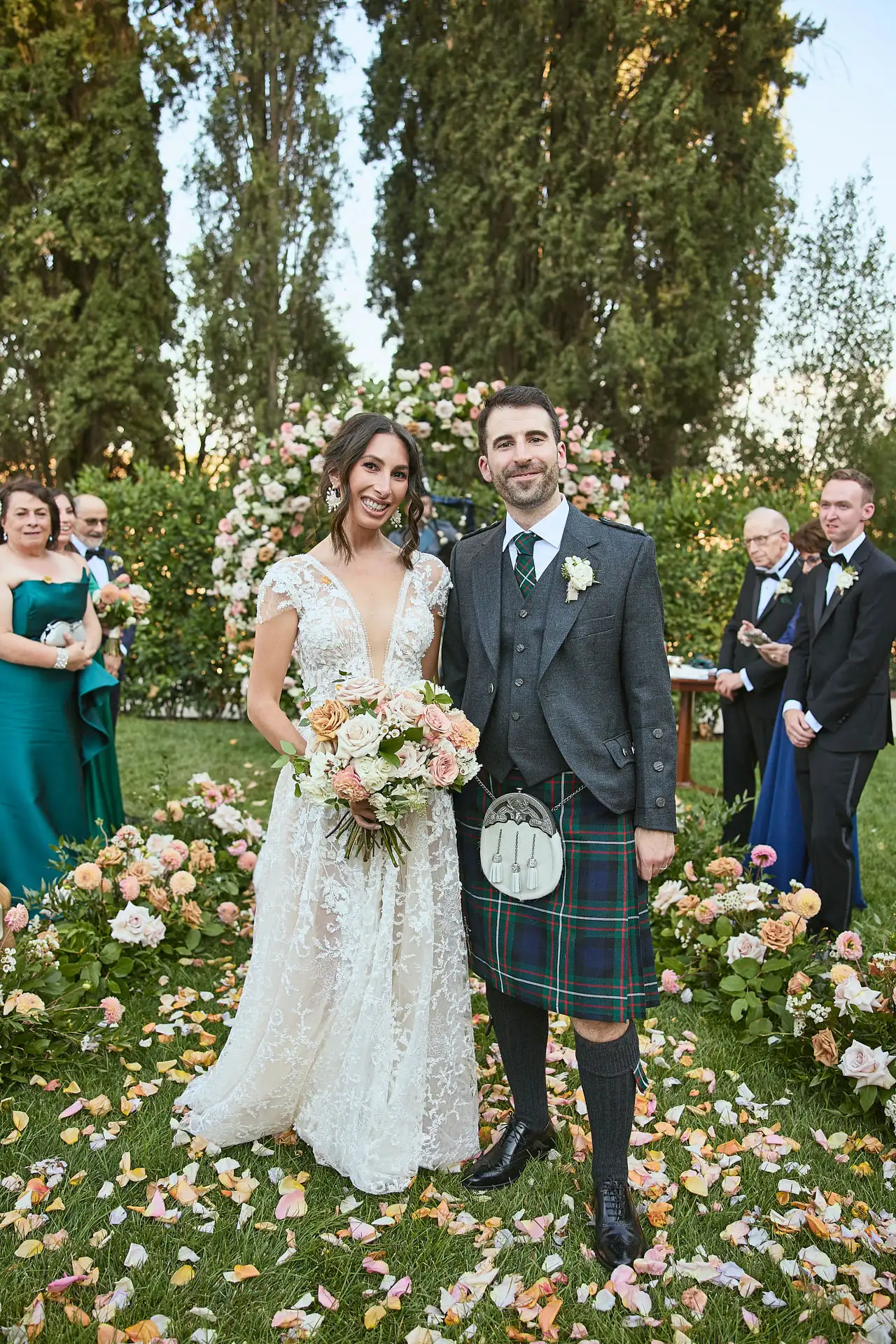 scottish italian fairytale wedding