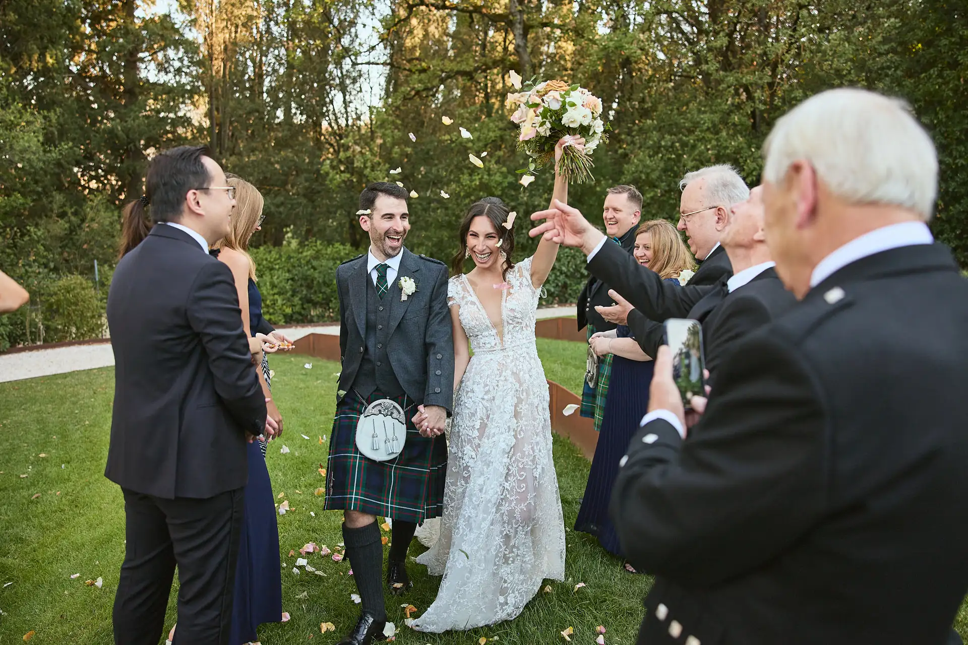 scottish italian fairytale wedding