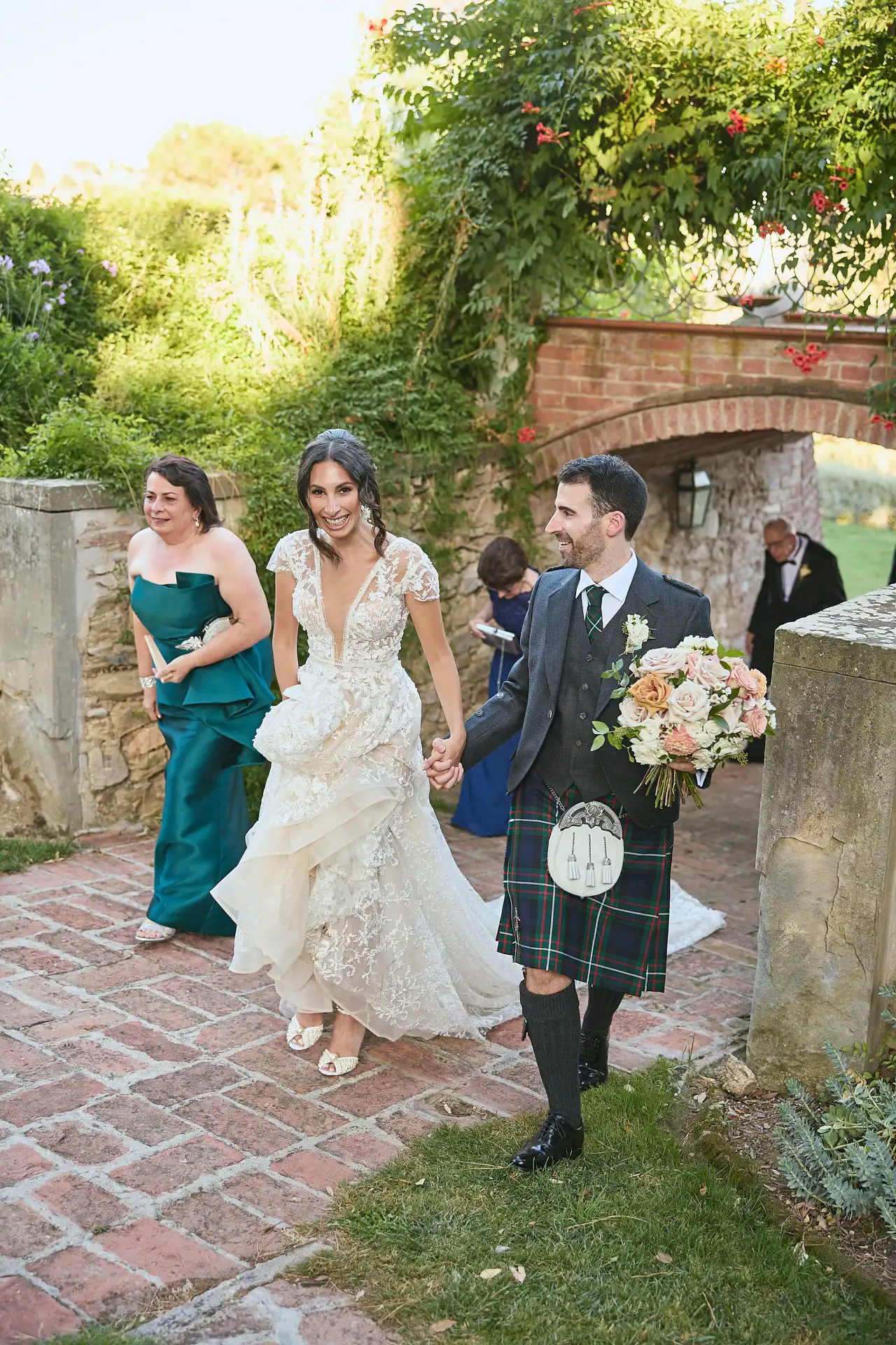 scottish italian fairytale wedding