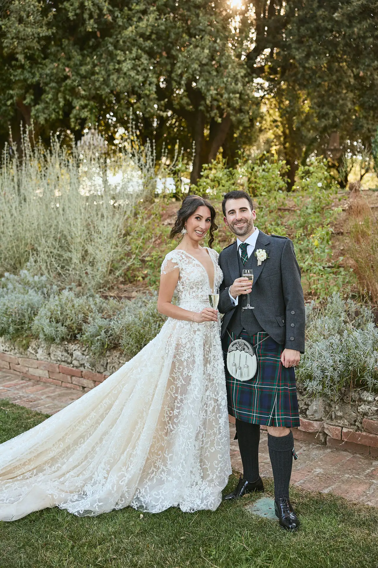 scottish italian fairytale wedding