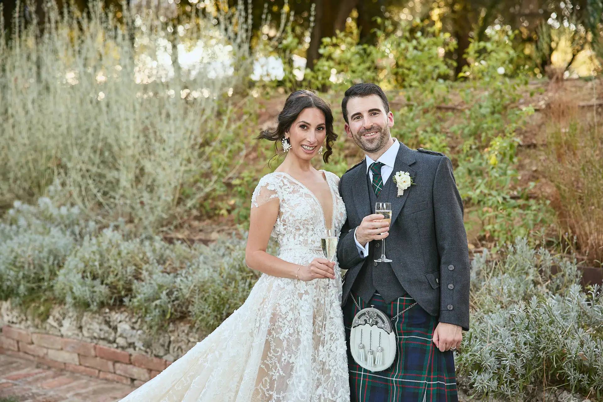 scottish italian fairytale wedding