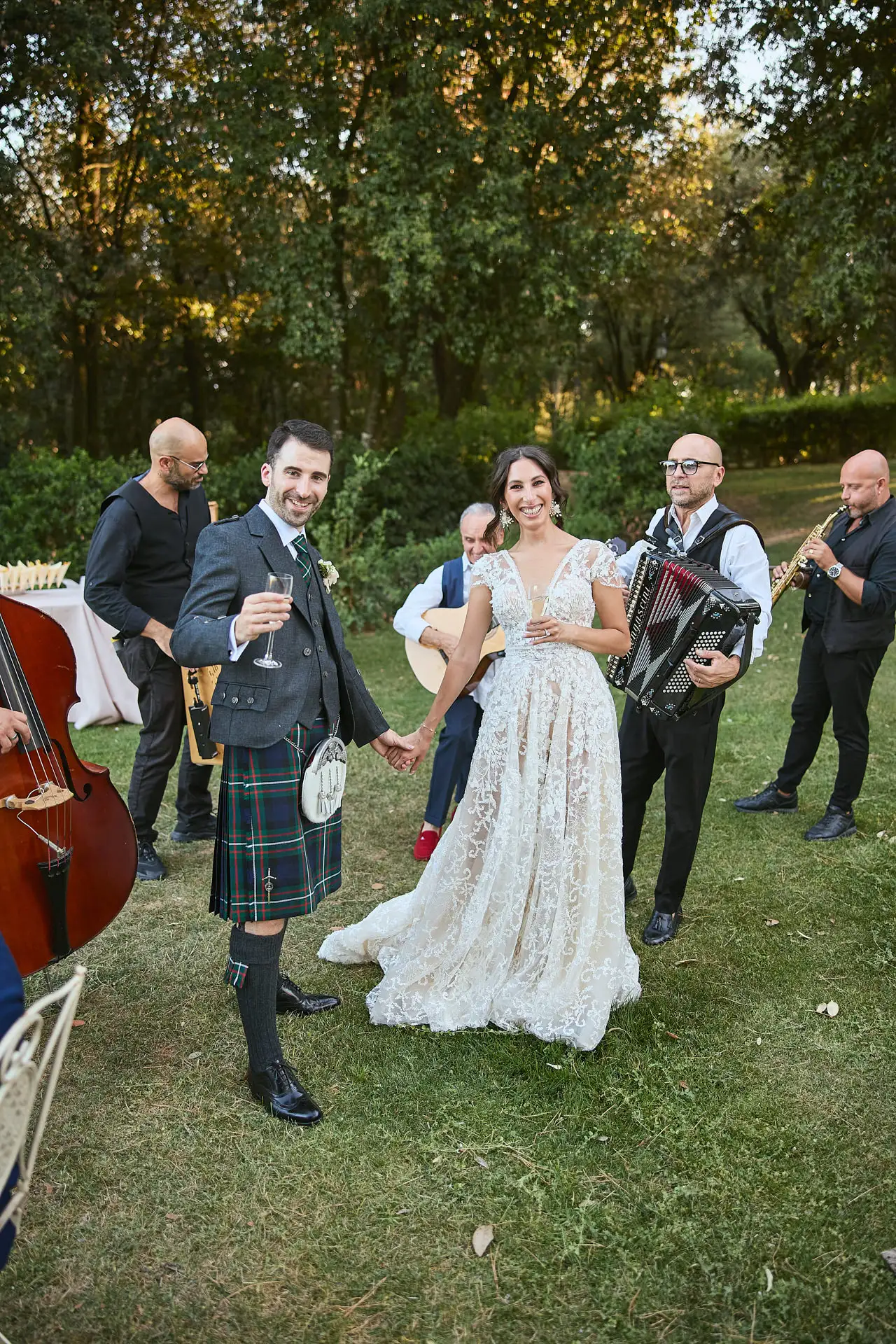 scottish italian fairytale wedding