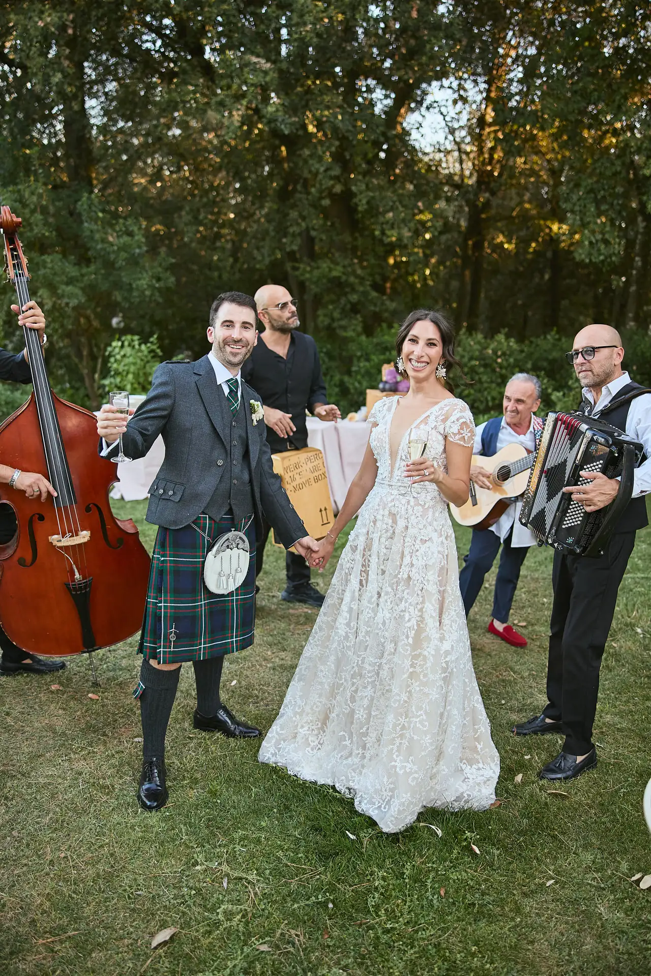 scottish italian fairytale wedding