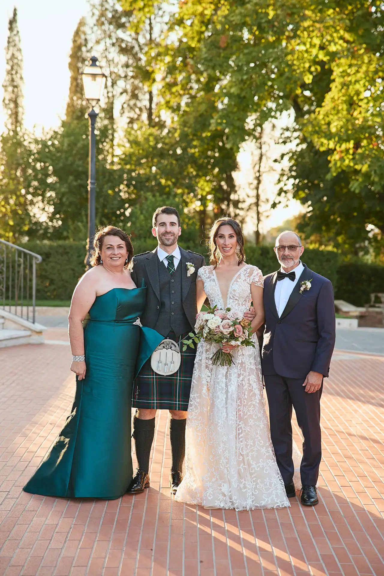 scottish italian fairytale wedding