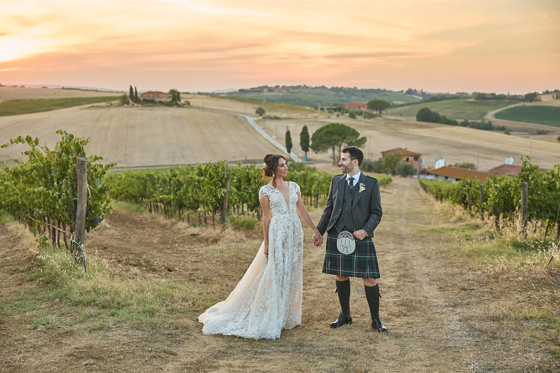 scottish italian fairytale wedding
