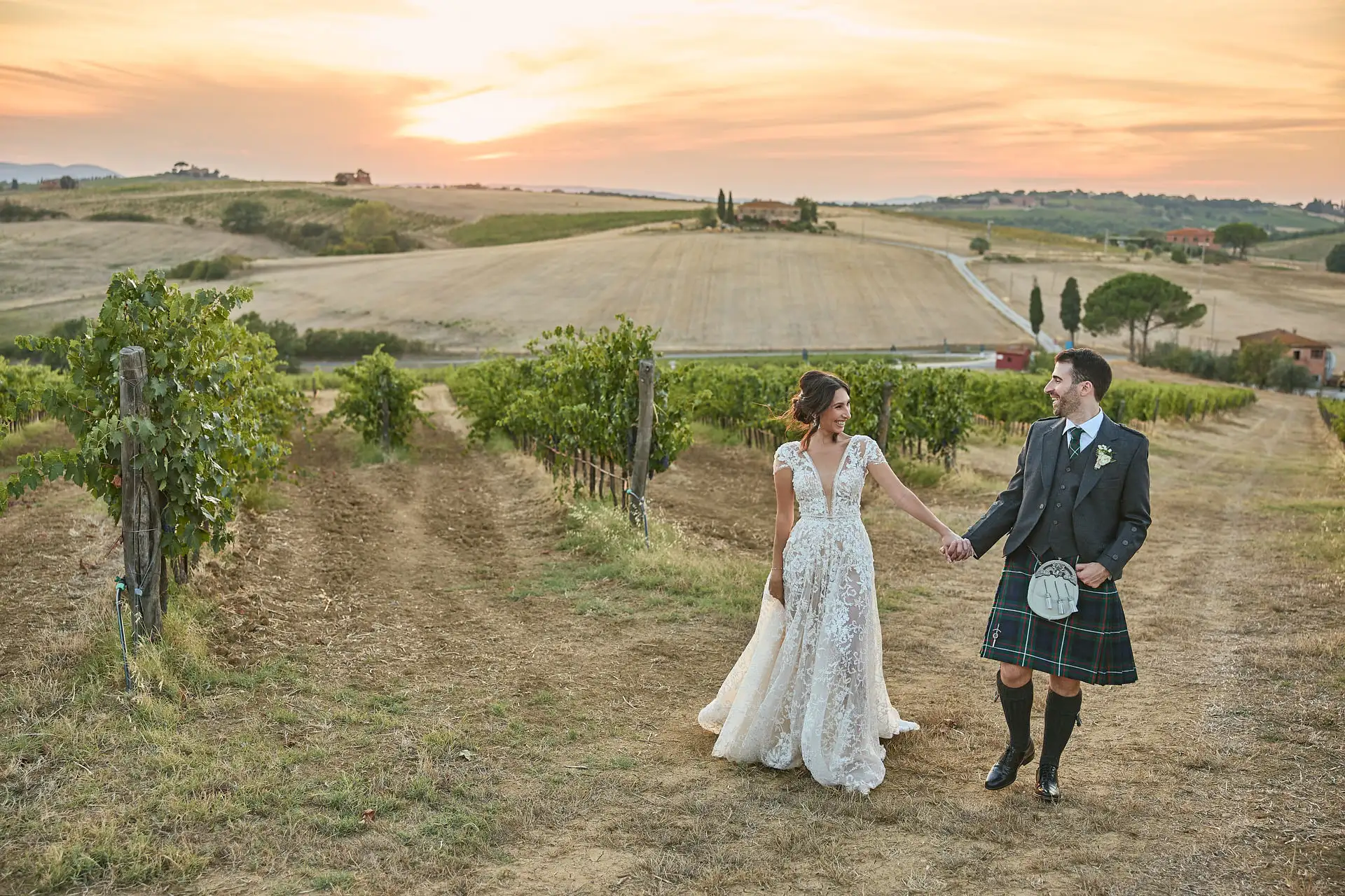 scottish italian fairytale wedding