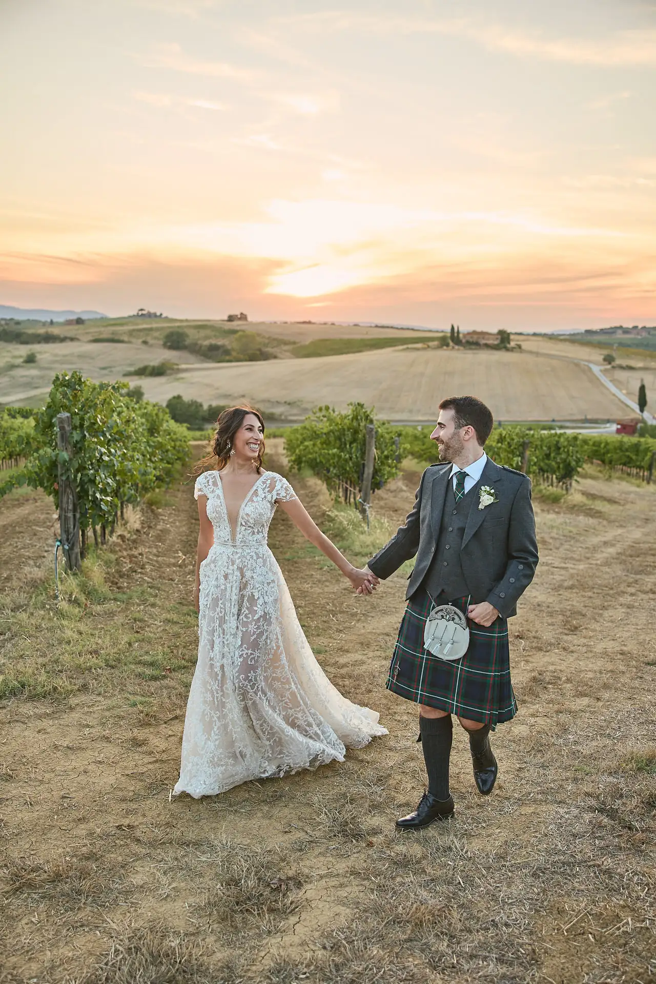 scottish italian fairytale wedding