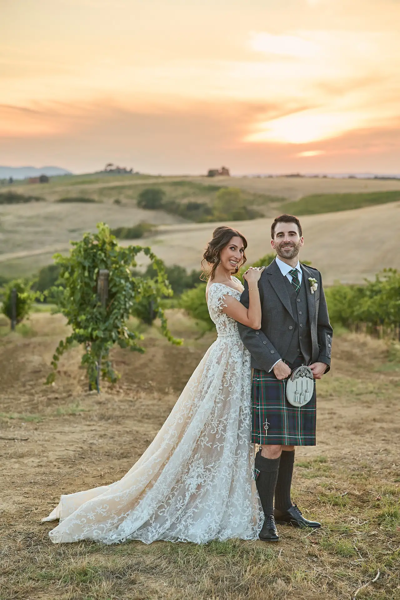scottish italian fairytale wedding