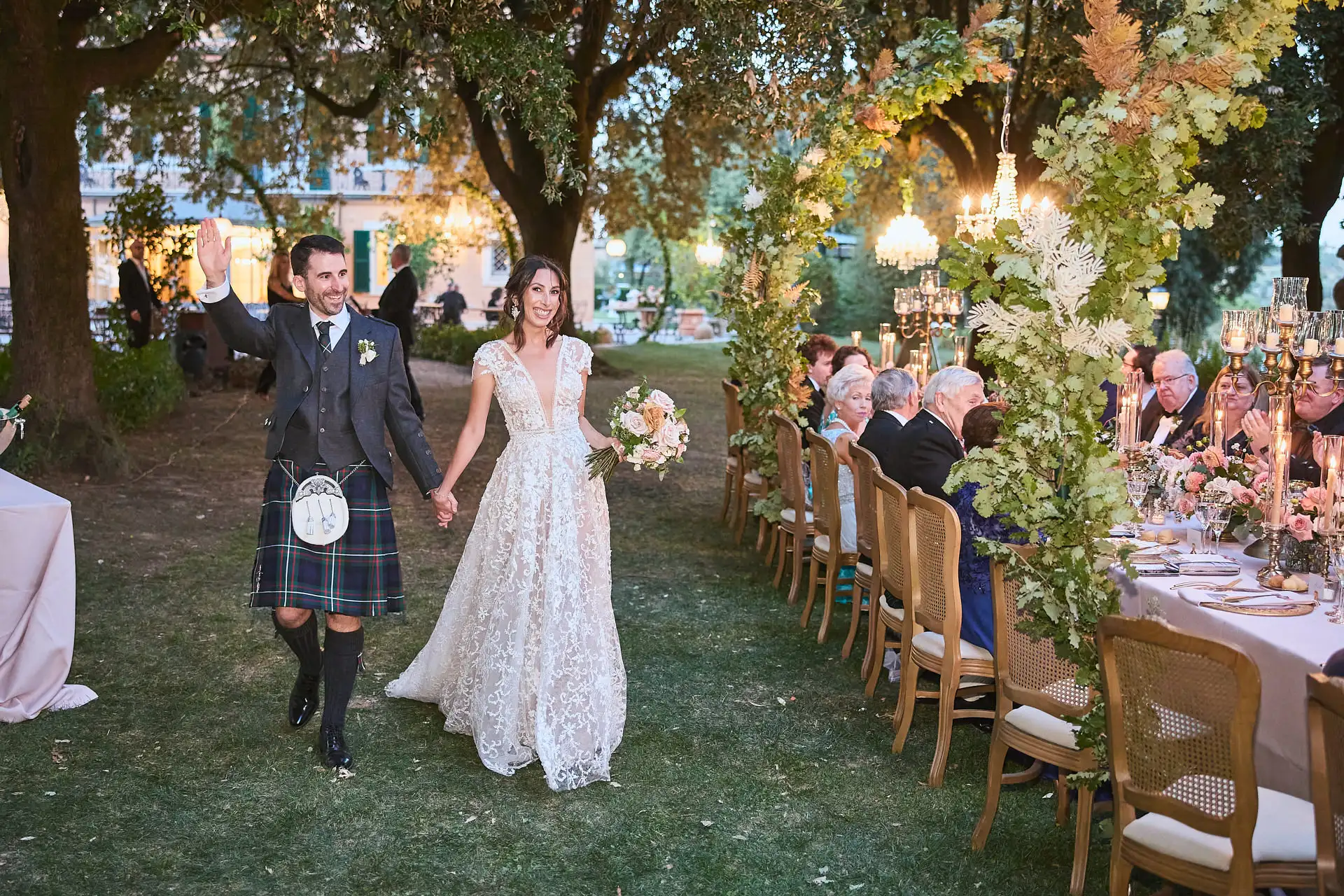 scottish italian fairytale wedding