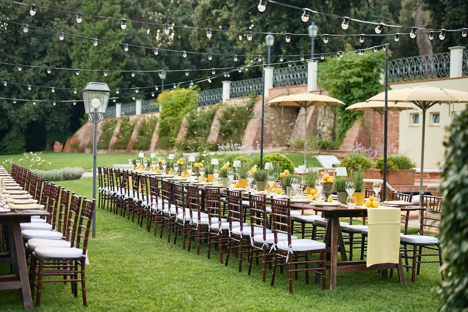 tuscan welcome party barbecue
