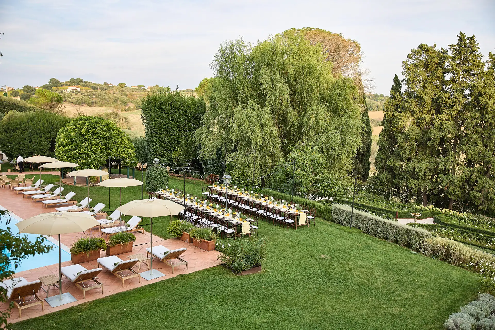 tuscan welcome party barbecue