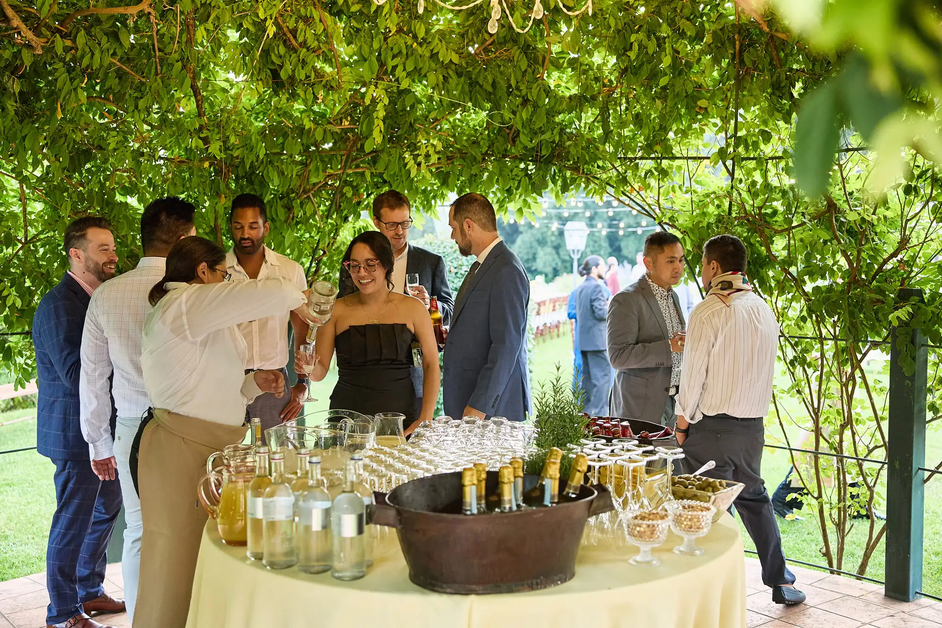 tuscan welcome party barbecue