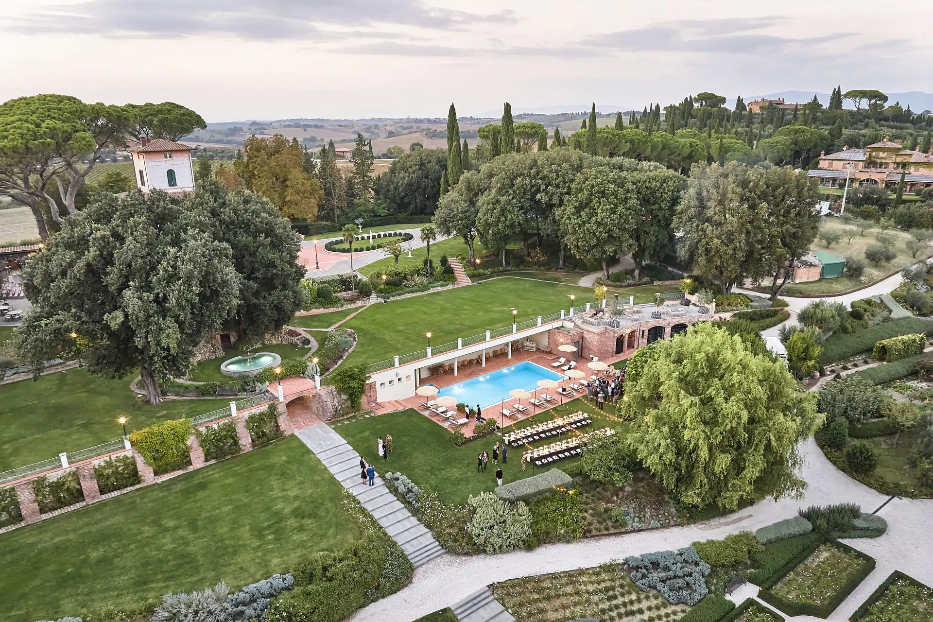 tuscan welcome party barbecue