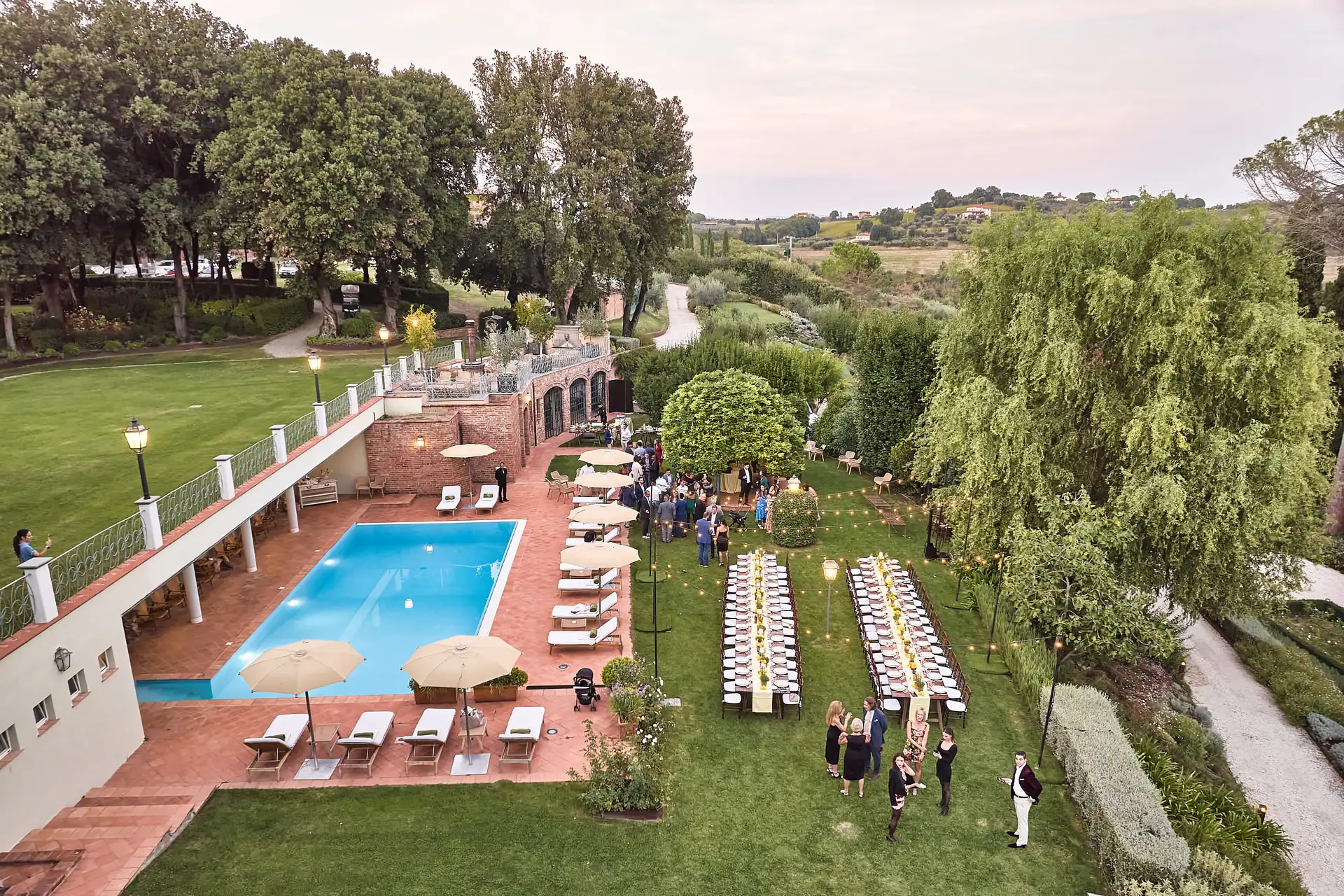 tuscan welcome party barbecue