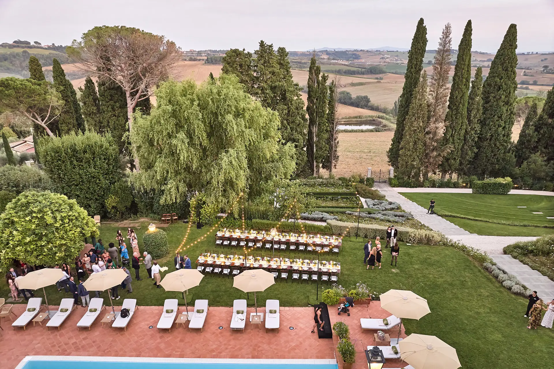 tuscan welcome party barbecue