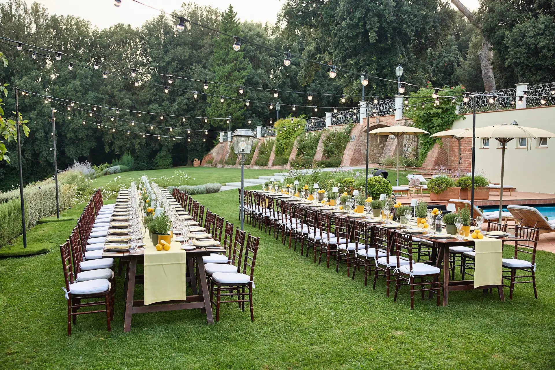 tuscan welcome party barbecue