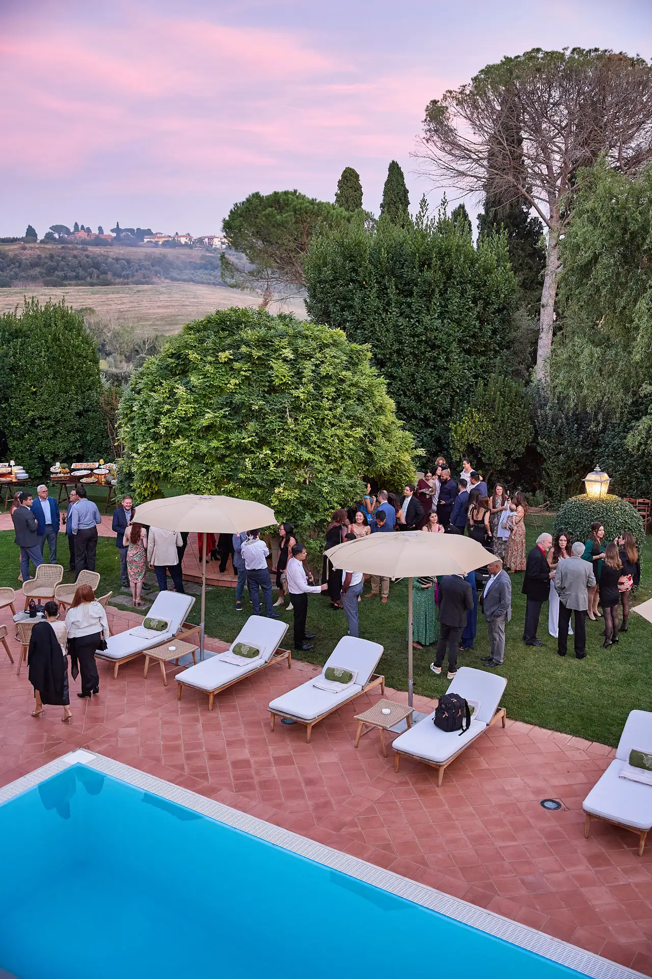 tuscan welcome party barbecue