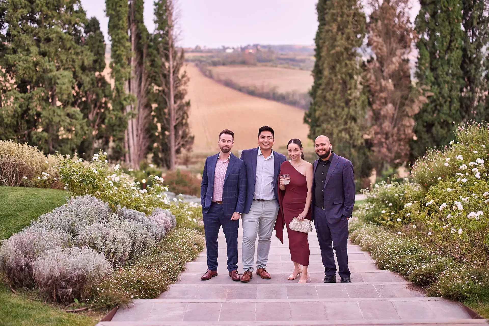 tuscan welcome party barbecue