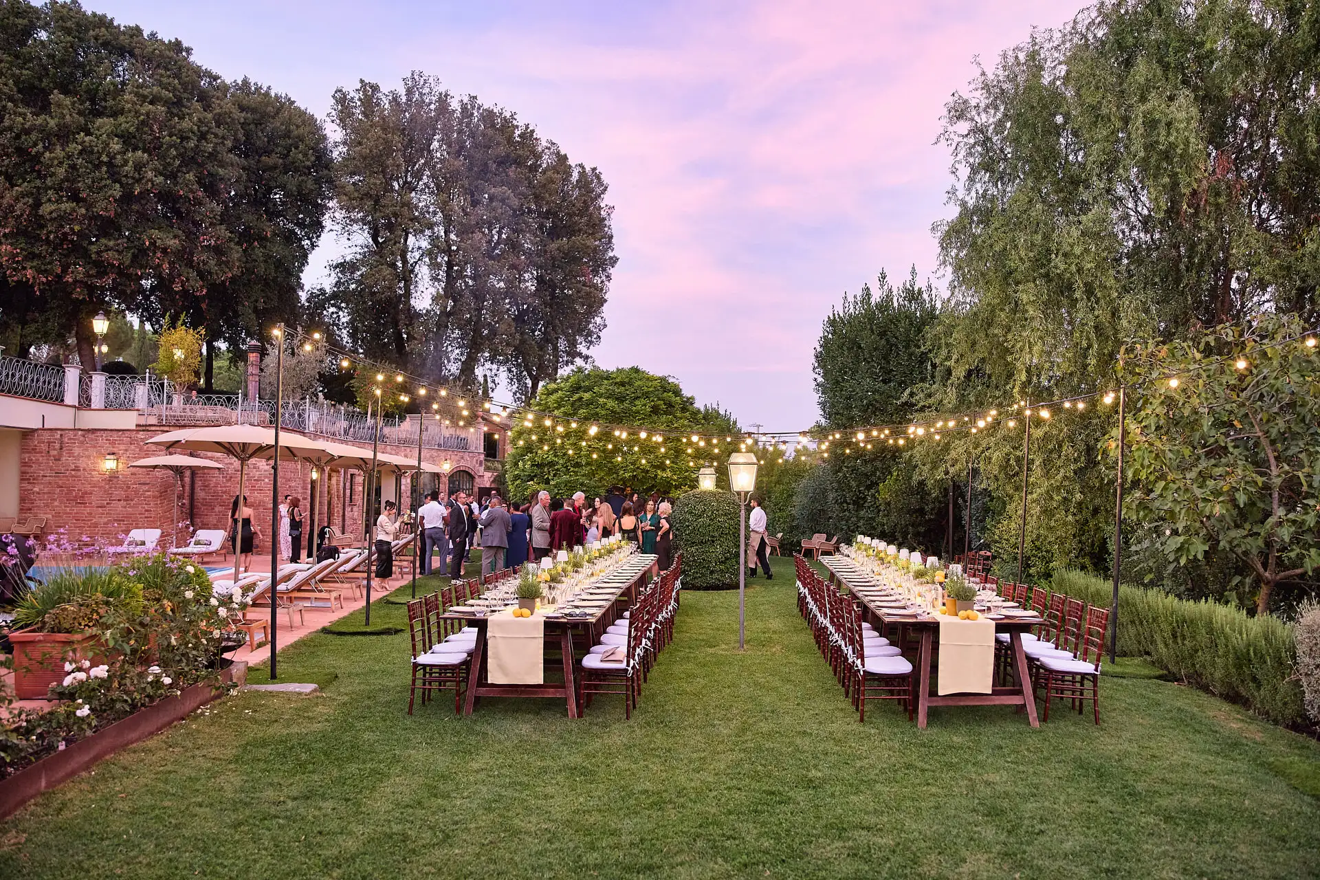 tuscan welcome party barbecue