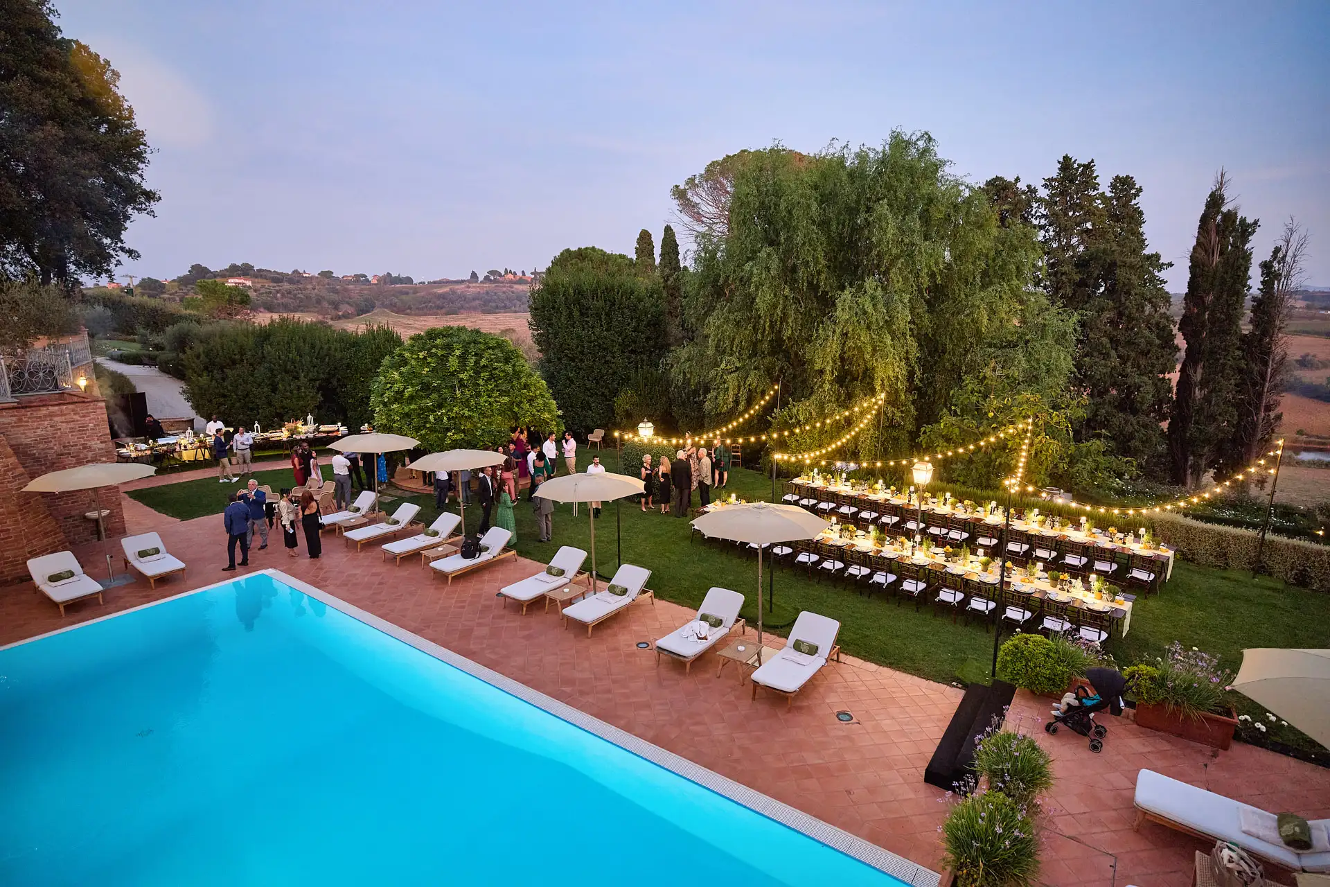 tuscan welcome party barbecue