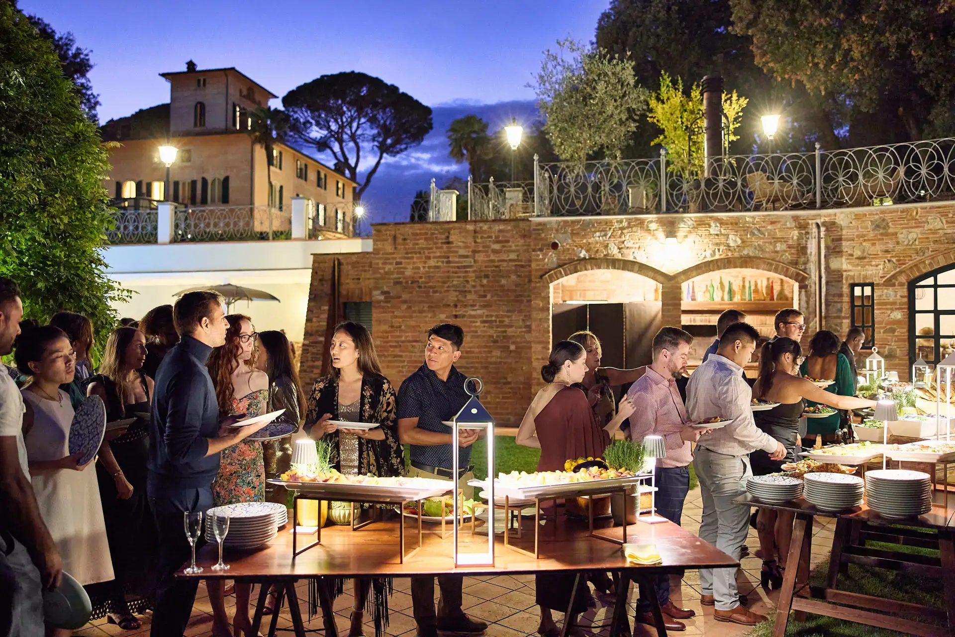 tuscan welcome party barbecue