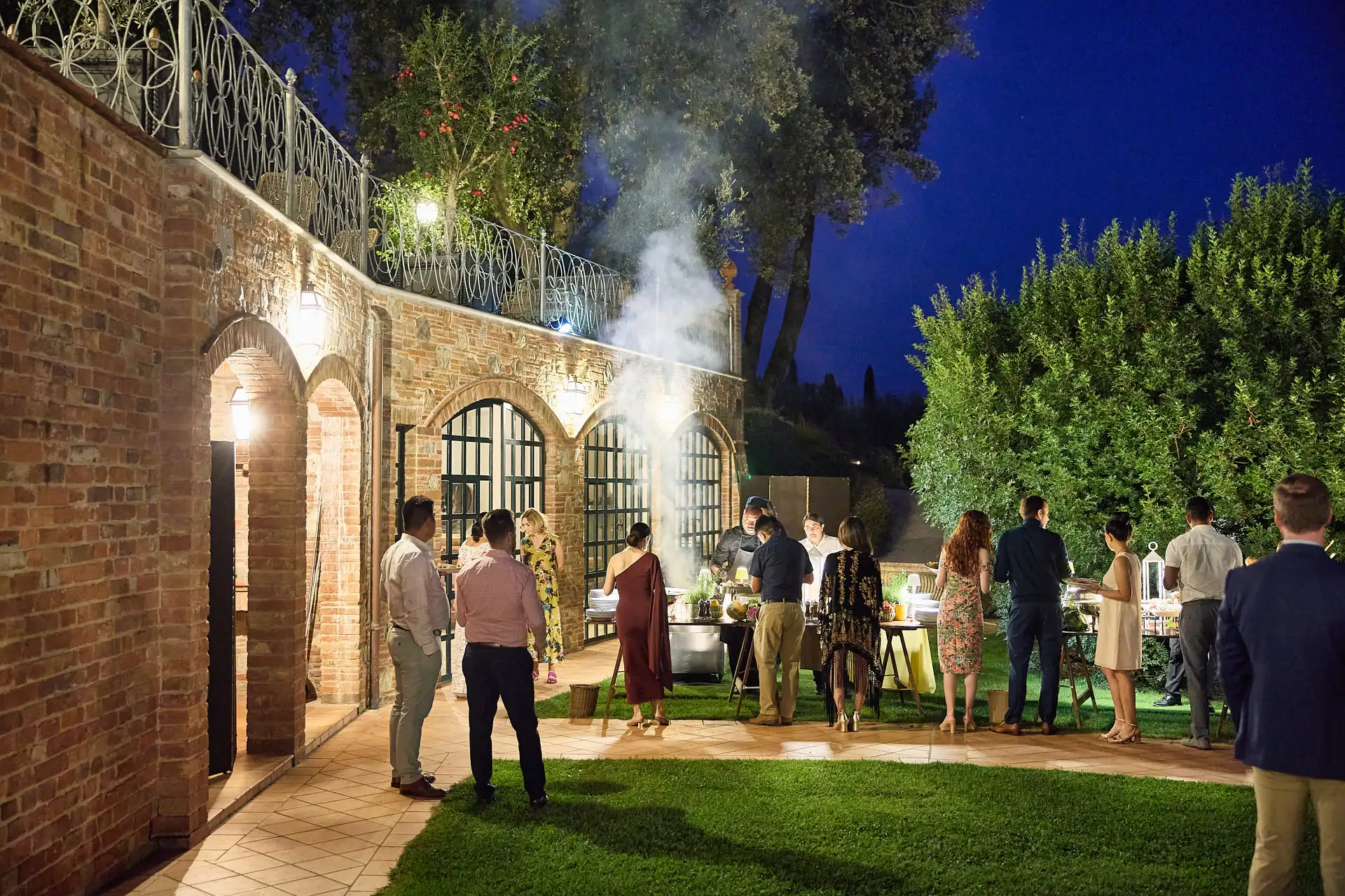 tuscan welcome party barbecue