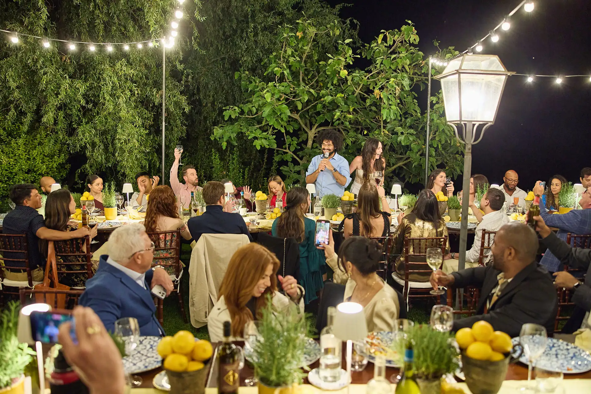 tuscan welcome party barbecue